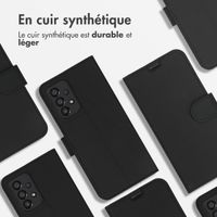 Accezz Étui de télephone Wallet Samsung Galaxy A33 - Noir