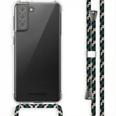 imoshion Coque arrière transparente avec cordon Samsung Galaxy S21 FE - Green Multi Color