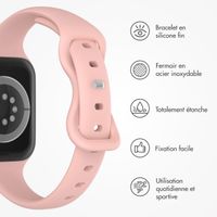 imoshion Bracelet slim en silicone Apple Watch | 38/40/41/42 mm - Retro Pink