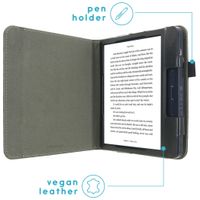 imoshion Étui de liseuse portefeuille en cuir végan Kobo Libra H2O - Noir