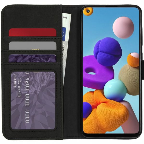 imoshion Étui de télephone portefeuille de luxe Samsung Galaxy A21s - Bleu foncé