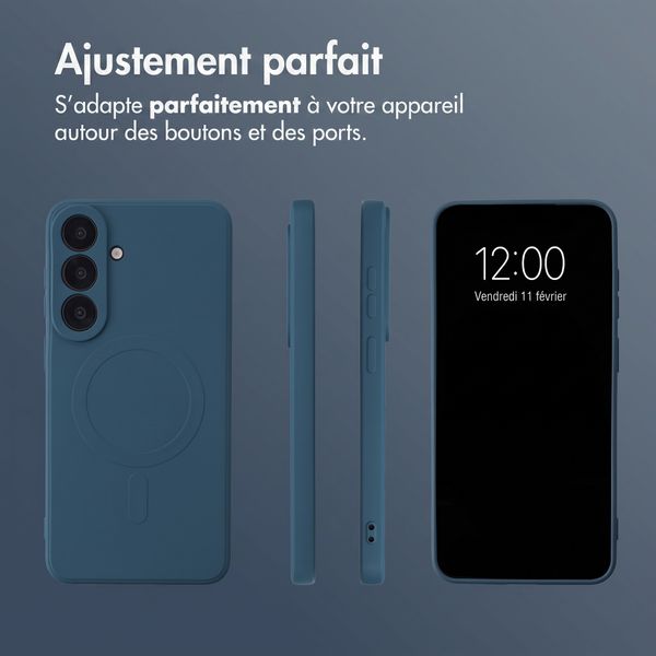 imoshion Coque Couleur avec MagSafe Samsung Galaxy S26 FE - Bleu foncé