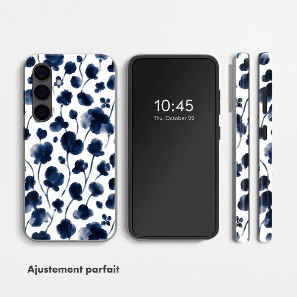 Selencia Coque arrière Vivid Samsung Galaxy S24 - Midnight Blossom