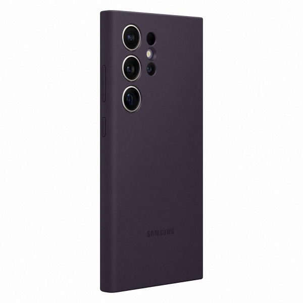 Samsung Original Coque en silicone Samsung Galaxy S24 Ultra - Dark Violet