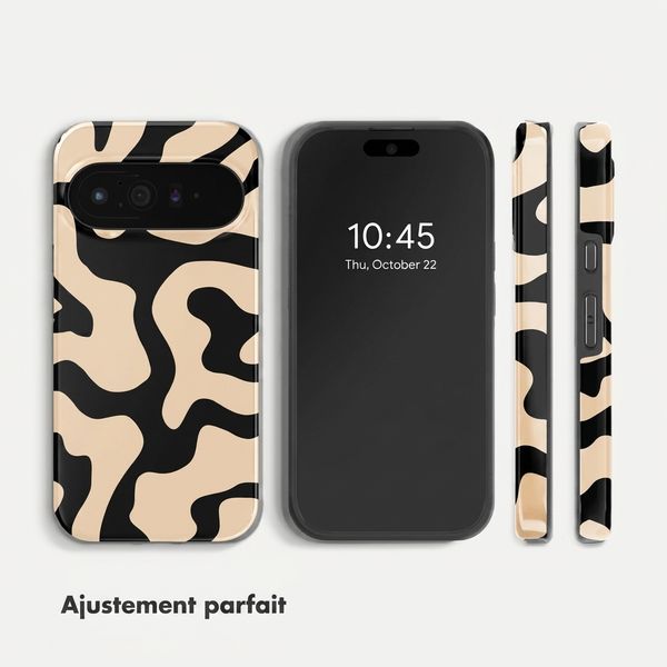 Selencia Coque arrière Vivid avec MagSafe Google Pixel 11 - Art Wave Black