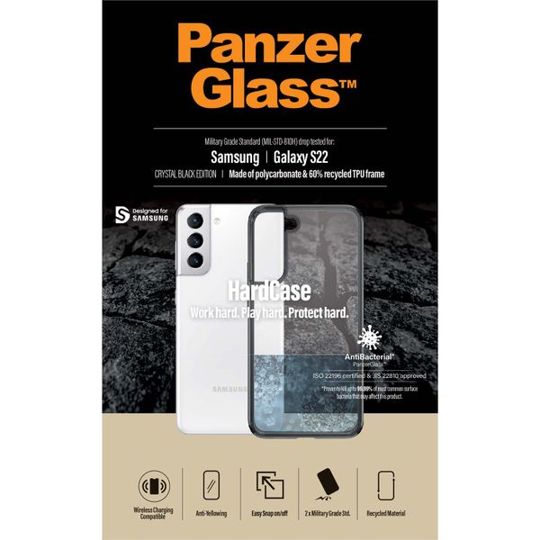 PanzerGlass ClearCase AntiBacterial Samsung Galaxy S22 - Transparent