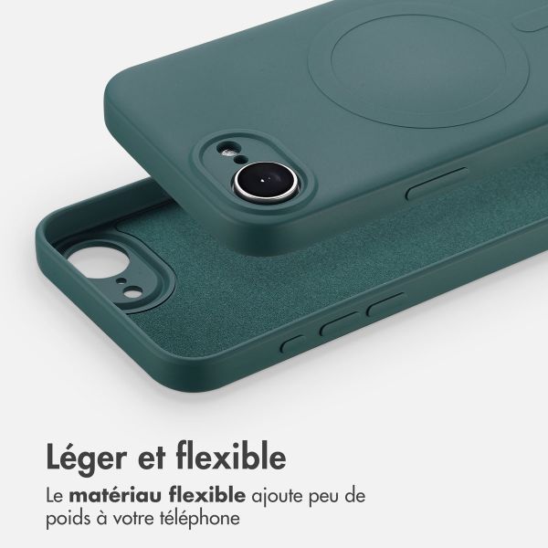 imoshion Coque Couleur avec MagSafe Apple iPhone 17e / 16e - Vert foncé