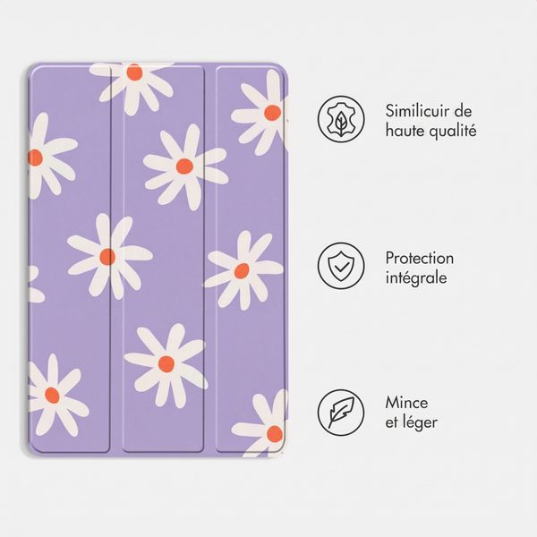 imoshion Coque tablette Design Trifold Samsung Galaxy Tab S11 - Flowers Distance