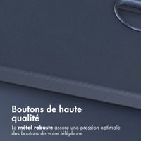 Accezz Coque arrière en cuir avec MagSafe Samsung Galaxy A57 (5G) - Nightfall Blue
