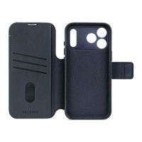 Decoded Portefeuille détachable 2 en 1 en cuir MagSafe Apple iPhone 17 Pro - Navy Shadow