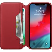 Apple Étui de télephone portefeuille Leather Folio Apple iPhone Xs Max - Red