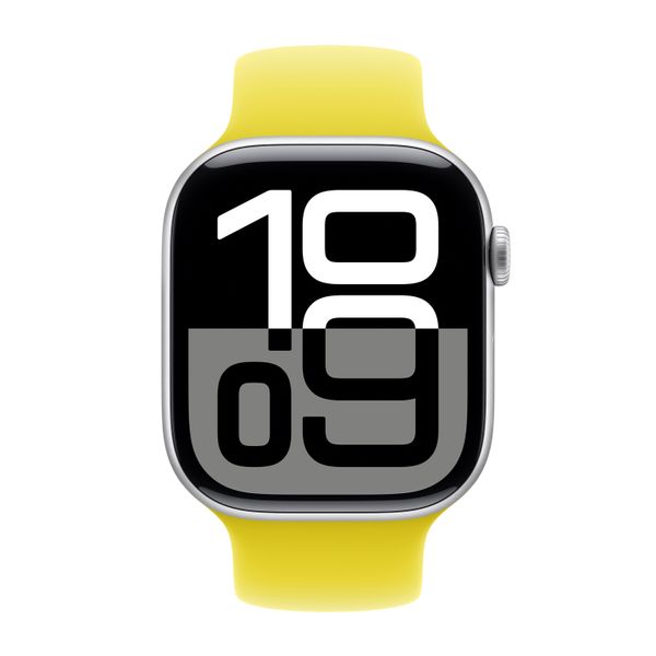 Apple Bracelet Boucle unique en Silicone Apple Watch | 44/45/46/49 mm - Taille 9 - Star Fruit