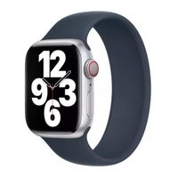 Apple 4 Pack Apple Bracelet Boucle unique en Silicone Apple Watch| 44/45/46/49 mm - Taille 12 - White / Canary Yellow / Storm Blue / Pistachio