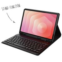 Accezz Étui de tablette Bluetooth Clavier Samsung Galaxy Tab S11 - QWERTY / NL - Noir
