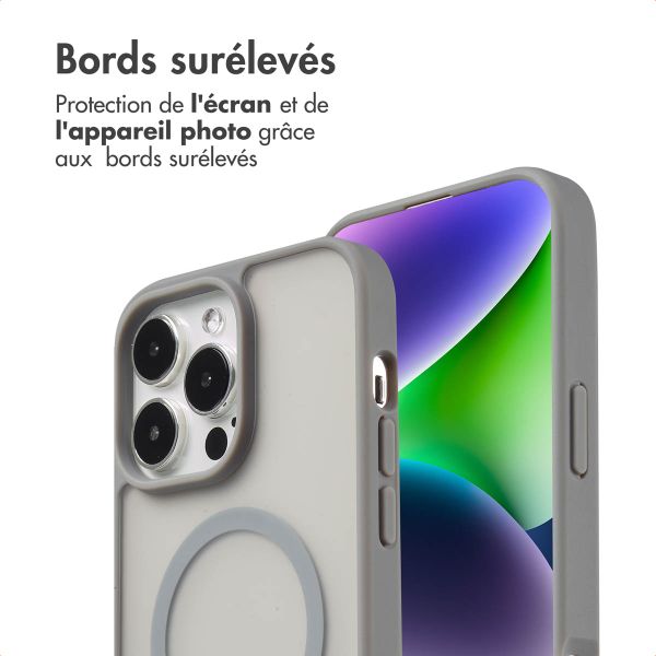 imoshion Coque Color Guard avec MagSafe Apple iPhone 14 Pro Max - Gris