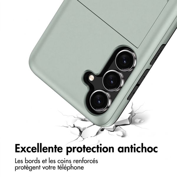 imoshion Coque arrière avec porte-cartes Samsung Galaxy S26 FE - Vert foncé