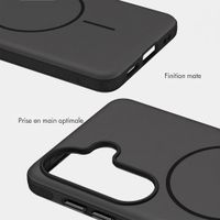 imoshion Coque arrière Color avec Thin MagSafe Ring Samsung Galaxy S26 - Noir