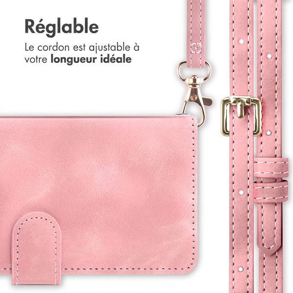 imoshion Etui de télephone portefeuille avec cordon Xiaomi Redmi Note 17 Pro - Rose