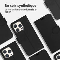 Accezz Étui de télephone Wallet Apple iPhone 15 Pro - Noir