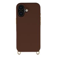 Selencia Coque arrière Rivièra avec MagSafe avec crochets amovibles Apple iPhone 17 - Choco Brown