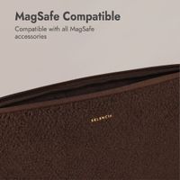 Selencia Housse laptop teddy 13-14 pouces - Choco Brown