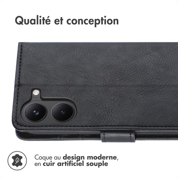 imoshion Étui de téléphone portefeuille Slim Xiaomi Poco X8 Pro - Noir