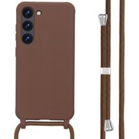 imoshion Coque en silicone avec cordon Samsung Galaxy S23 - Marron