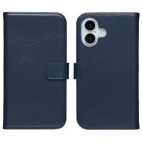 Selencia Étui portefeuille en cuir véritable Apple iPhone 17 - Bleu