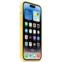 Apple Coque en silicone MagSafe Apple iPhone 14 Pro - Canary Yellow