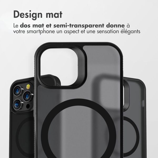 Accezz Coque Givrée Robuste avec MagSafe Apple iPhone 14 Pro - Noir