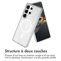 imoshion Coque Pailletée avec MagSafe Samsung Galaxy S24 Ultra - Paillettes Transparent