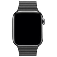 Apple Bracelet Leather Loop Apple Watch | 44/45/46/49 mm - Taille M - Noir