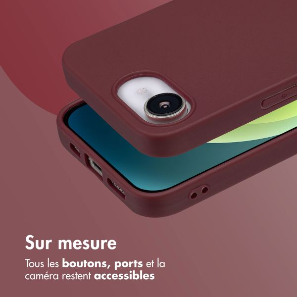 imoshion Coque Couleur Apple iPhone 17e / 16e - Wine Red