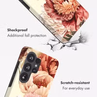 Selencia Coque arrière Vivid avec MagSafe Samsung Galaxy S26 Ultra - Vintage Peony