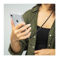 imoshion Coque arrière transparente avec cordon Apple iPhone 8 Plus / 7 Plus - Noir & Doré