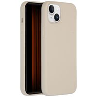 Accezz Coque Liquid Silicone Apple iPhone 15 Plus - Stone