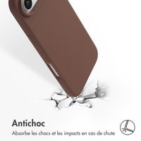 Accezz Coque Liquid Silicone avec MagSafe Apple iPhone Air - New Tea Brown
