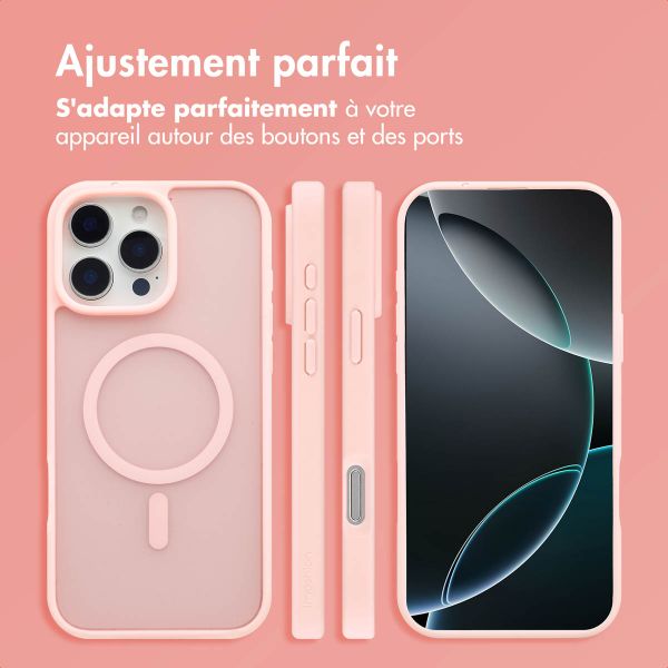 imoshion Coque Color Guard avec MagSafe Apple iPhone 16 Pro - Rose clair
