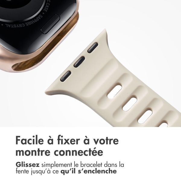 imoshion Bracelet Active Sport en silicone Apple Watch | 38/40/41/42 mm - Starlight