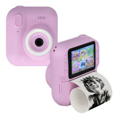 imoshion Kids Camera avec imprimante photo - Appareil photo pour enfants - Photos/Vidéos/Jeux - Lila