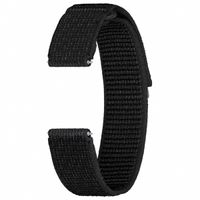 Samsung Bracelet Original Feather Fabric Wide Samsung Galaxy Watch 4 / 5 / 6 / 7 / FE (20 mm) - Taille M/L - Noir
