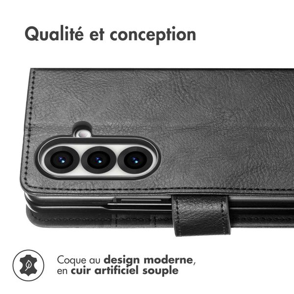 imoshion Étui de télephone portefeuille de luxe Samsung Galaxy Fold 7 - Noir
