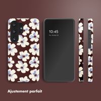 Selencia Coque arrière Vivid avec MagSafe Samsung Galaxy S26 Ultra - Choco Flower Pop