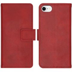 imoshion Étui de télephone portefeuille de luxe Apple iPhone SE (2022 / 2020) / 8 / 7 / 6(s) - Rouge