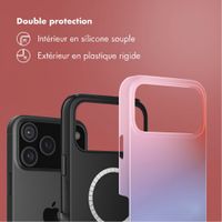 Selencia Coque arrière Vivid avec MagSafe Apple iPhone 18 Pro Max / 17 Pro Max - Gradient Soft Blush