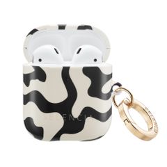 Selencia Coque Vivid  Apple Airpods 1 / 2 - Art Wave Black