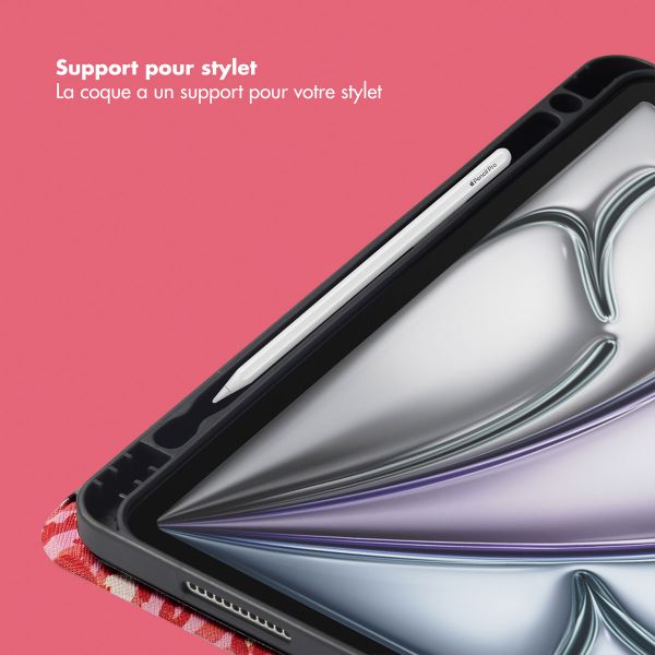 Selencia Coque tablette Vivid Apple iPad Air 11 pouces (2026) M4 / (2025) M3 / (2024) M2 / Air 5 (2022) / Air 4 (2020) - Wild Spots Lipstick