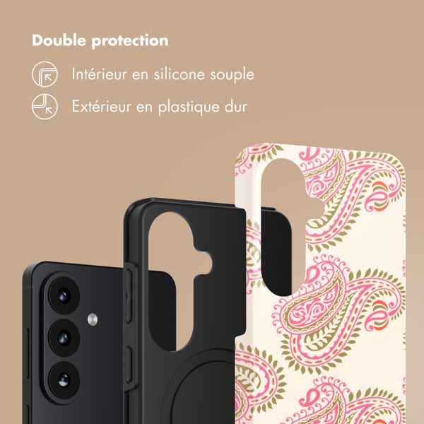 Selencia Coque arrière Vivid Samsung Galaxy S26 - Paisley Blush