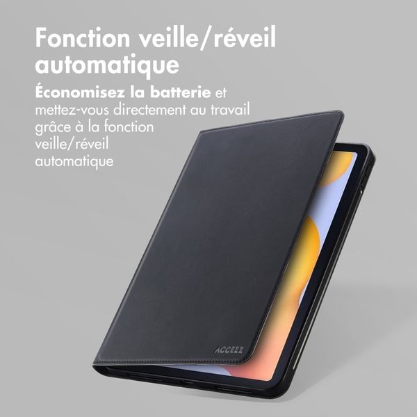 Accezz Coque tablette Classic Samsung Galaxy Tab S6 Lite (2020/2022/2024)  - Noir