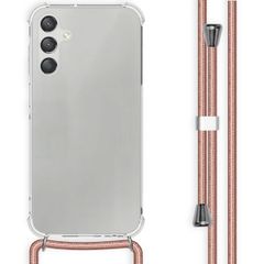 imoshion Coque arrière transparente avec cordon Samsung Galaxy A15 (5G/4G) - Rose Doré